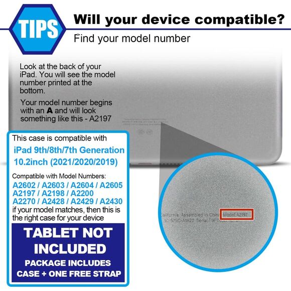 iPad 9th Rotating Stand Case - Black (3950) - Picture 7 of 8